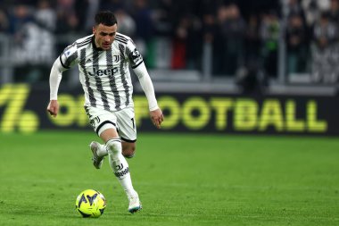 Filip Kostic of Juventus Fc during the Serie A match beetween Juventus Fc and Torino Fc at Allianz Stadium on February 28, 2023 in Turin, Italy .