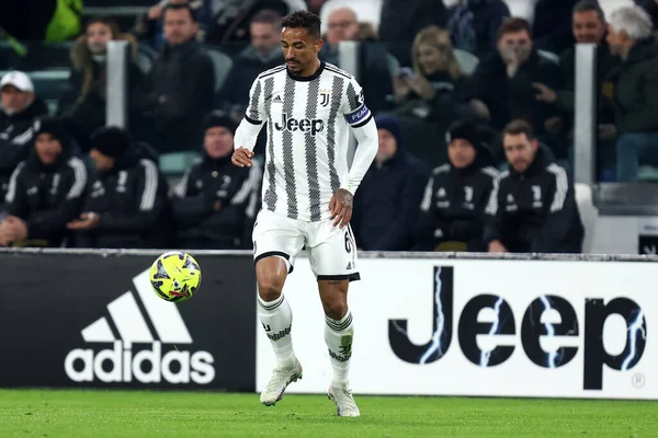 Danilo Luiz Silva Juventus Durante Partida Série Entre Juventus Torino — Fotografia de Stock