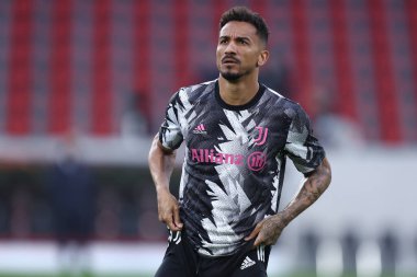 Uefa Avrupa Ligi Beetween Sc Freiburg ve Juventus Fc maçlarında Juventus Fc takımından Danilo Luiz da Silva, 16 Mart 2023 tarihinde Freiburg, Almanya 'da Stade Europa-Park' ta .