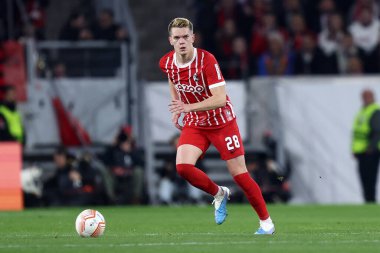Sc Freiburg takımından Matthias Ginter, 16 Mart 2023 'te Freiburg, Almanya' da oynanan Uefa Avrupa Ligi Beetween Sc Freiburg ve Juventus Fc maçında .