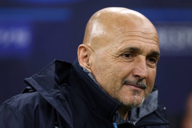 Luciano Spalletti, UEFA Şampiyonlar Ligi çeyrek final maçında Ssc Napoli 'nin teknik direktörü AC Milan ve Ssc Napoli arasında 12 Nisan 2023' te İtalya 'nın Milano kentinde oynanan maç sırasında.
