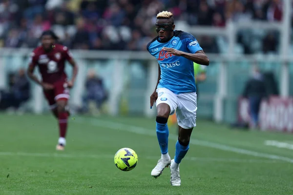 Victor Osimhen Van Ssc Napoli Tijdens Serie Wedstrijd Tussen Torino — Stockfoto