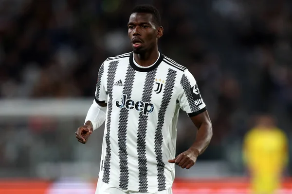 Juventus Takımından Paul Pogba Nisan 2023 Tarihinde Talya Nın Torino — Stok fotoğraf