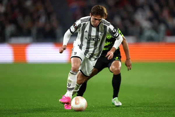 Federico Chiesa Juventus Durante Partido Cuartos Final Uefa Europa League —  Fotos de Stock