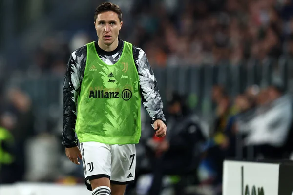 Federico Chiesa Von Juventus Während Des Serie Spiels Zwischen Juventus — Stockfoto