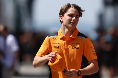 Macar Oscar Piastri, 23 Temmuz 2023 tarihinde Macaristan 'ın F1 Grand Prix' sinde.