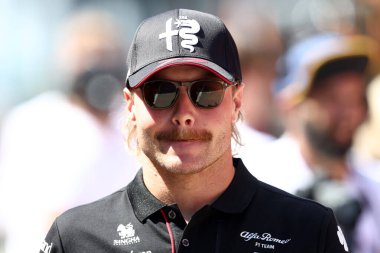 23 Temmuz 2023 'te Macaristan F1 Grand Prix' sinde Alfa Romeo F1 takımından Valtteri Bottas, Macaristan.
