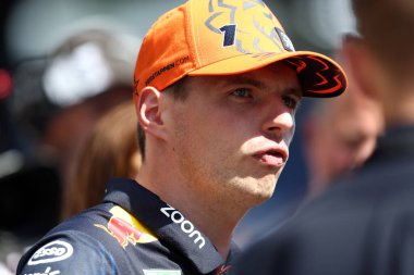 23 Temmuz 2023 'te Macaristan' ın F1 Grand Prix 'si sırasında Kızıl Boğa Yarışı' ndan Max Verstappen, Macaristan.