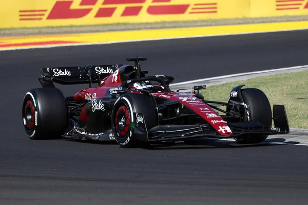 Stock image Valtteri Bottas of Alfa Romeo F1 Team on track during the F1 Grand Prix of Hungary on July 23, 2023 Mogyorod, Hungary.