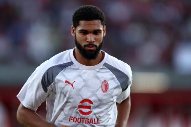 Monza, İtalya. 8 Ağustos 2023. Ac Monza ve Ac Milan arasındaki Silvio Berlusconi kupa maçında Milan 'dan Ruben Loftus-Cheek.