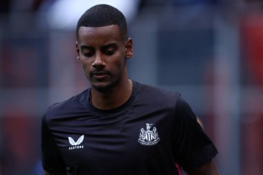 Milano, Itayl. 19 Eylül 2023. Uefa Şampiyonlar Ligi karşılaşmasında Newcastle United Fc 'ten Alexander Isak, Ac Milan ve Newcastle United Fc arasında oynanan karşılaşmada.