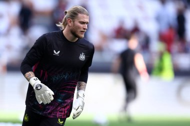 Milano, Itayl. 19 Eylül 2023. Uefa Şampiyonlar Ligi maçında Newcastle United Fc 'ten Loris Karius ile Ac Milan ve Newcastle United Fc.