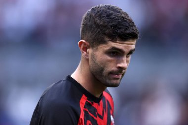 Milano, Itayl. 19 Eylül 2023. Uefa Şampiyonlar Ligi karşılaşmasında Ac Milan ve Newcastle United Fc arasında Christian Pulisiç.
