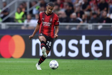 Milano, Itayl. 19 September 2023 . Malick Thiaw of Ac Milan during the  Uefa Champions League match beetween Ac Milan and the Newcastle United Fc. clipart