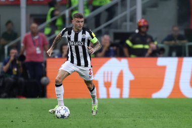 Milano, Itayl. 19 Eylül 2023. Uefa Şampiyonlar Ligi maçında Newcastle United Fc 'in Kieran Trippier' ı Ac Milan ve Newcastle United Fc arasında oynanacak..