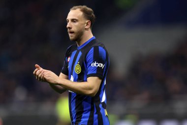 4 Şubat 2024. Milan (İtalya) .Carlos Augusto Fc Internazionale ve Juventus Fc arasında oynanan Serie A karşılaşmasında.