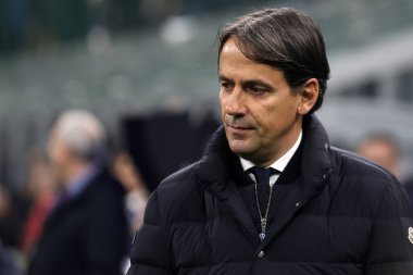 4 Şubat 2024. Milan (İtalya) .Simone Inzaghi Fc Internazionale ve Juventus Fc arasında oynanan Serie A karşılaşmasında.