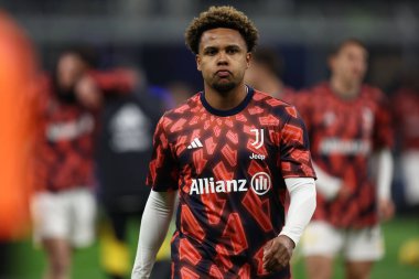 4 Şubat 2024. Milan (İtalya) .Weston Mckennie (Juventus Fc) Serie A maçında Fc Internazionale ve Juventus Fc.