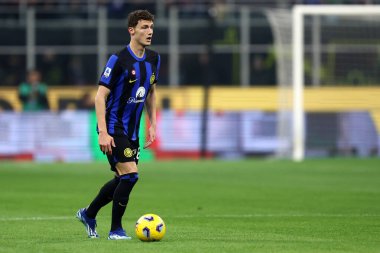 4 Şubat 2024. Milan (İtalya) .Benjamin Pavard Fc Internazionale ve Juventus Fc arasında oynanan Serie A maçında.