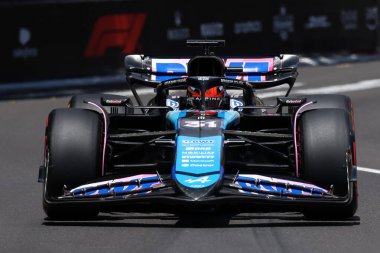 Monako - 26 Mayıs 2024 - Monako Formula 1 Grand Prix of Monaco sırasında Esteban Ocon of Alpine F1 - 