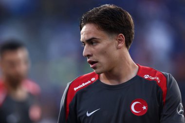 Bolonya, İtalya. 4 Haziran 2024 - Dostça Karşılaşma İtalya-Türkiye - Türkiye 'den Kenan Yıldız .