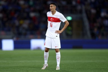 Bolonya, İtalya. 4 Haziran 2024 - Dostça Karşılaşma İtalya-Türkiye - Türkiye 'den Mert Muldur .