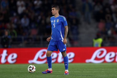 Bolonya, İtalya. 4 Haziran 2024 - İtalya-Türkiye Dostluk Karşılaşması - İtalyan Gianluca Mancini .