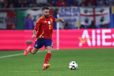 İspanya 'dan Dani Carvajal, İspanya ile İtalya arasında 20 Haziran 2024' te Gelsenkirchen, Almanya 'da oynanan Uefa Euro 2024 B Grubu karşılaşmasında .
