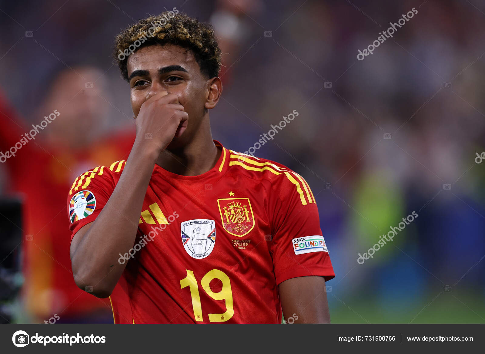 เยอรม กรกฎาคม 2024 Lamine Yamal ของสเปน ระหว Uefa Euro 2024 — ภาพข่าว