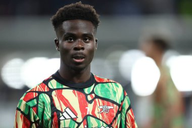 Bergamo, İtalya - 19 / 09 / 2024 - Uefa Şampiyonlar Ligi - Atalanta Bc-Arsenal Fc - Arsenal Fc 'ten Bukayo Saka.