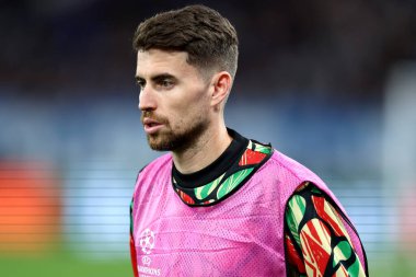 Bergamo, İtalya - 19 / 09 / 2024 - Uefa Şampiyonlar Ligi - Atalanta Bc-Arsenal Fc - Arsenal Fc 'ten Jorginho Jorge Luiz .