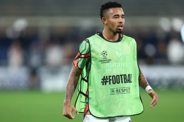 Bergamo, İtalya - 19 / 09 / 2024 - Uefa Şampiyonlar Ligi - Atalanta Bc-Arsenal Fc - Arsenal Fc 'ten Gabriel Jesus.