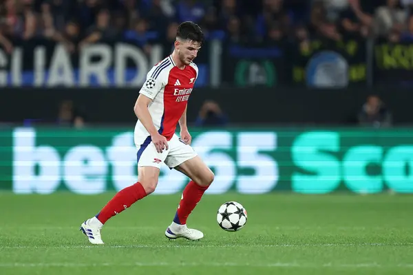 stock image Bergamo, Italy - 19/09/2024  - Uefa Champions League - Atalanta Bc-Arsenal Fc - Declan Rice of Arsenal Fc.