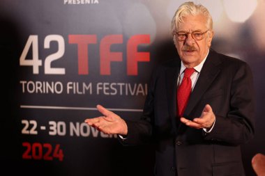 Aktör Giancarlo Giannini, 22 Kasım 2024 tarihinde İtalya 'nın Torino kentinde düzenlenen 42. Torino Film Festivali' ne katıldı..