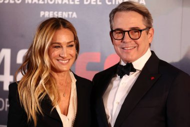 Sarah Jessica Parker (L) ve Matthew Broderick (R) 22 Kasım 2024 'te İtalya' nın Torino şehrinde düzenlenen 42..