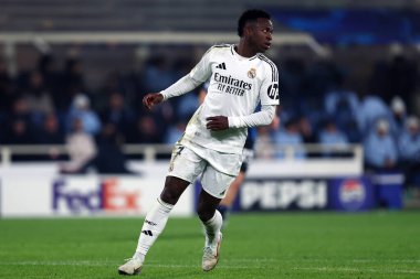 Bergamo (İtalya). 10 / 12 / 2024 - Uefa Şampiyonlar Ligi - Atalanta Bc-Real Madrid Cf - Vinicius Junior - Real Madrid Cf