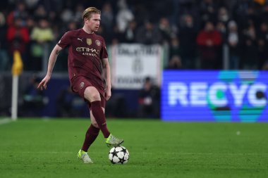 Torino, Italy. 11 december 2024.  Uefa Champions League.  Juventus Fc vs Manchester City FC. - Kevin De Bruyne of Manchester City FC clipart