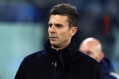 Torino, İtalya. 11 Aralık 2024. Uefa Şampiyonlar Ligi. Juventus Fc Manchester City FC 'ye karşı. - Thiago Motta, Juventus Fc 'in baş antrenörü.