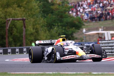 Macaristan 'ın F1 Grand Prix' sinde yarışan Bulls Formula 1 takımından Liam Lawson