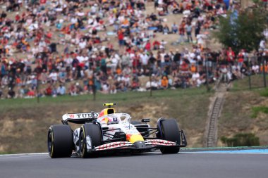 Macaristan 'ın F1 Grand Prix' sinde yarışan Bulls Formula 1 takımından Liam Lawson
