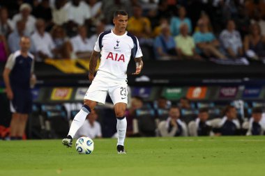 Tottenham Hotspur Fc takımından Pedro Porro, UEFA Süper Kupa Finali 'nde Paris Saint-Germain Fc ile Tottenham Hotspur Fc arasında oynanan maçta 13 Ağustos 2025' te İtalya 'nın Udine kentinde oynanacak..