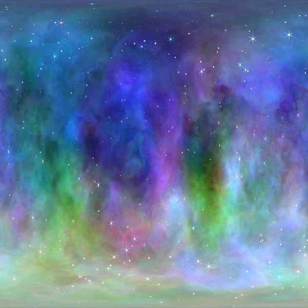 Звезды Сферическая Туманная Бесшовная Текстура Космическая Обстановка — стоковое фото