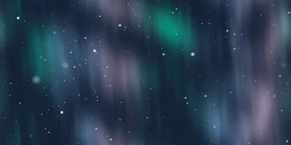 Lebendige Aurora Mit Sternen Nachthimmel Extra Breite Nahtlose Textur Hohe — Stockfoto