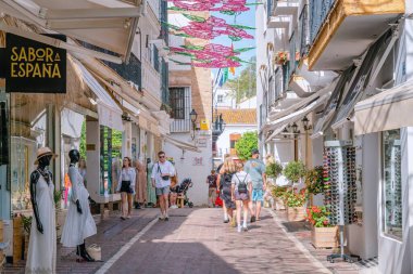 Marbella Tarih Merkezi, Endülüs, İspanya, MARBELLA, İspanya, İspanya - 17 Temmuz 2022