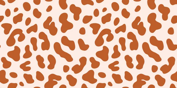 Dalmatien Peint Main Motif Sans Couture Léopard Animaux Skinspotted Fond — Image vectorielle