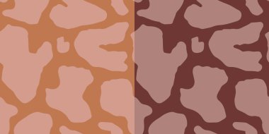 Vitiligo deri hastalığı. Kusursuz vektör deseni. Kendini sevme günün kutlu olsun. Çizgi film karalama tarzında Sağlık Sancağı konsepti. Vücudunun, yüzünün, elinin.