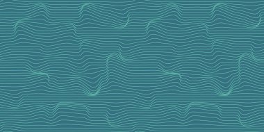 Metaverse seamless vector pattern. Wavy lines endless futuristic abstract background. 3d reality future banner concept. Psychedelic geometric optical illusion texture. Technology business template.