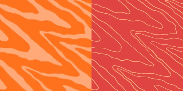 Red Salmon Filé Vetor Textura Sem Costura Alimentação Padrão Papel —  Vetores de Stock