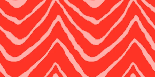 Salmón Rojo Filete Vector Textura Sin Costura Patrón Fondo Pantalla — Vector de stock