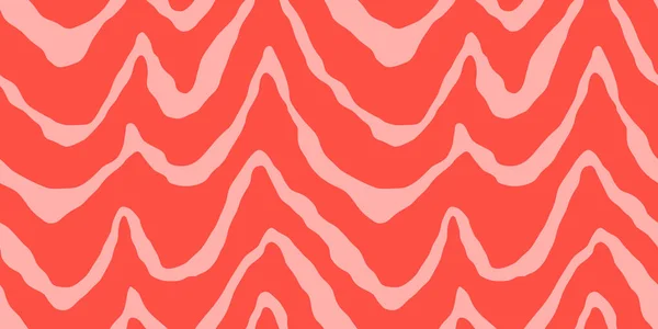 Červený Losos Filet Vektor Bezešvé Textury Potraviny Abstraktní Tapety Vzor — Stockový vektor